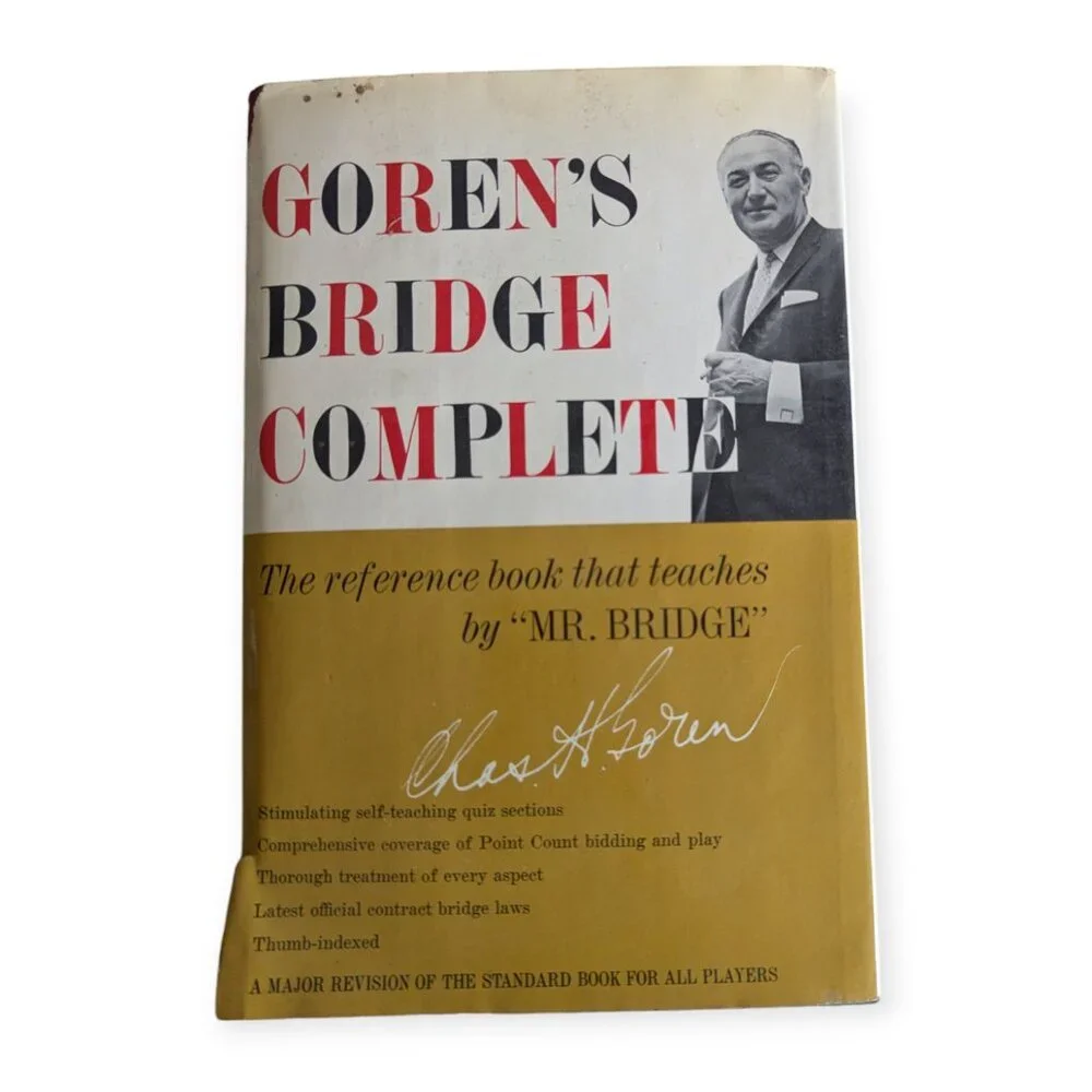 Vintage 1963 Author Signed Goren's Bridge Complete by Charles H Goren
